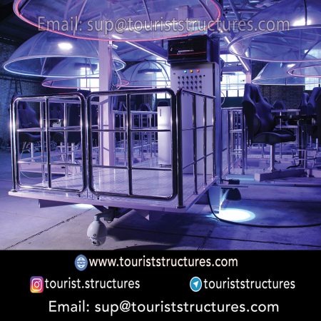 making aerial restaurant in factory, Structure construction of the aerial restaurant project of Shandiz, Mashhad in a factory