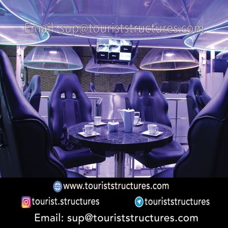 making aerial restaurant in factory, Structure construction of the aerial restaurant project of Shandiz, Mashhad in a factory