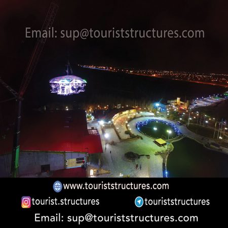 aerial restaurant constructing, Pictures of far view of the aerial restaurant of Shandiz Project, Mashhad, Pictures of close up of the aerial restaurant of Shandiz Project, Mashhad, View from inside the aerial restaurant of Shandiz Project, Mashhad, Crane view from inside the aerial restaurant of Shandiz Project, Mashhad