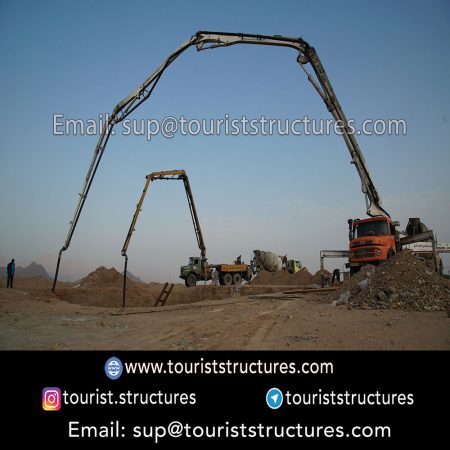 concreting and operation, Concreting of the tourist project foundation of Cariesland, Yazd, Concrete test of the tourist project foundation of Cariesland of Yazd, Concrete processing of the tourist project foundation of Cariesland, Yazd