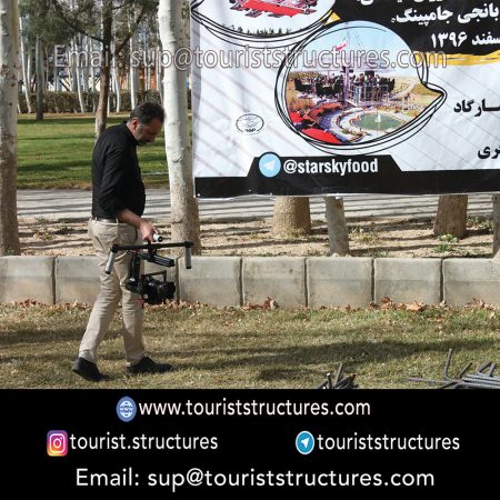 personal and project partners, The factory staff (construction location of metal structures of the aerial restaurant of Ferdows Garden, Isfahan.), Concreting operations personnel (the project construction of the aerial restaurant of Ferdows Garden, Isfahan), Installer personal and work height, Professional team of Photography and video recording ( the project implementation location of Ferdows Garden of Isfahan.)