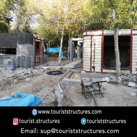 project landscaping, Landscaping of construction location of the aerial restaurant project of Ferdows Garden of Isfahan