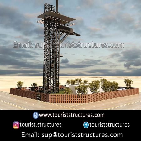 project introduction and its construction location, Construction of the tourist project of the highest structure of Yazd province started with a height of 75 M in February 2019 with following specifications, The second diamond restaurant in Iran, Roof Garden, The first zip line in Yazd province, The first sliding restaurant in the world, Glass elevator with the capacity of 13 and 6 people and emergency stairs a height of 54 meters, And a place for selfi pictures at the tower tip at a height of 75 meters in the collection of Cariesland Yazd which of course is under construction, Introduction banners of the tourist project of Careisland of Yazd, 3D view of the tourist project of Cariesland Yazd, Mahestan twin towers of Yazd, the highest structure in Yazd city, The tourist project of Cariesland of Yazd with a height of 75 M is the highest structure of Yazd province, Very accurate executive maps and engineered of the tourist project of Cariesland of Yazd, Air maps of construction location of the tourist project of Yazd Cariesland and UTM coordinates of location points of the project, Pictures of implementation location of the tourist project of Yazd Cariesland before implementation of civil operations on it, Pick-axing ceremony of the tourist project of Cariesland with presence of dear governor of Yazd, honorable Dr, News coverage of the beginning of the tourist project construction of Yazd Cariesland on (the radio and television) news site