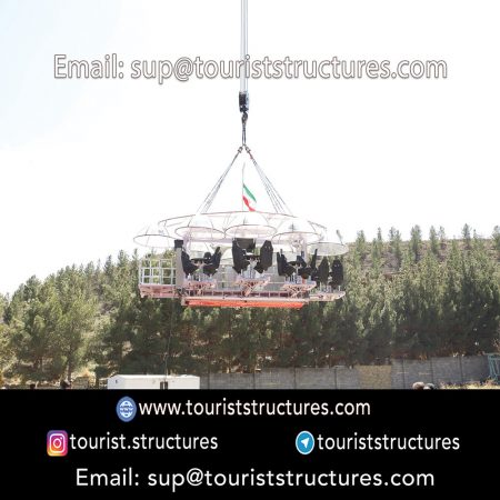 aerial restaurant constructing, Pictures of far view of the aerial restaurant of Shandiz Project, Mashhad, Pictures of close up of the aerial restaurant of Shandiz Project, Mashhad, View from inside the aerial restaurant of Shandiz Project, Mashhad, Crane view from inside the aerial restaurant of Shandiz Project, Mashhad