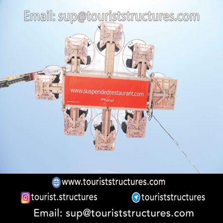 aerial restaurant constructing, Pictures of far view of the aerial restaurant of Shandiz Project, Mashhad, Pictures of close up of the aerial restaurant of Shandiz Project, Mashhad, View from inside the aerial restaurant of Shandiz Project, Mashhad, Crane view from inside the aerial restaurant of Shandiz Project, Mashhad