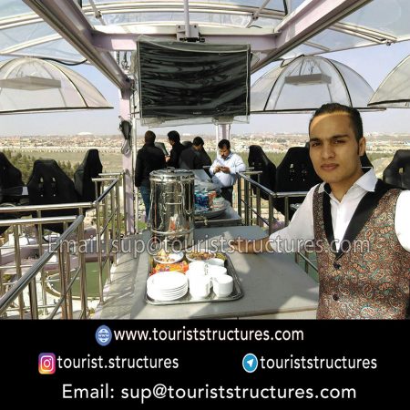 reception at the aerial restaurant, Dear waiters and their reception style in the aerial restaurant of Shandiz, Mashhad, Dear coffee shop waiters and their reception style in the aerial restaurant of Shandiz, Mashhad